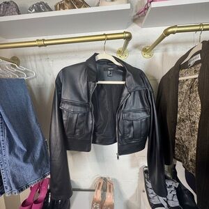 Black Leather Women's Jacket